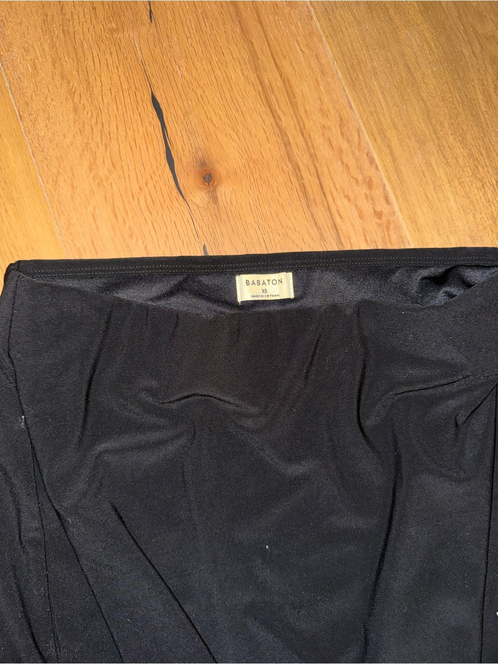 Babaton Black Waistband Skirt